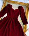 Velvet Elegance Winter Dress