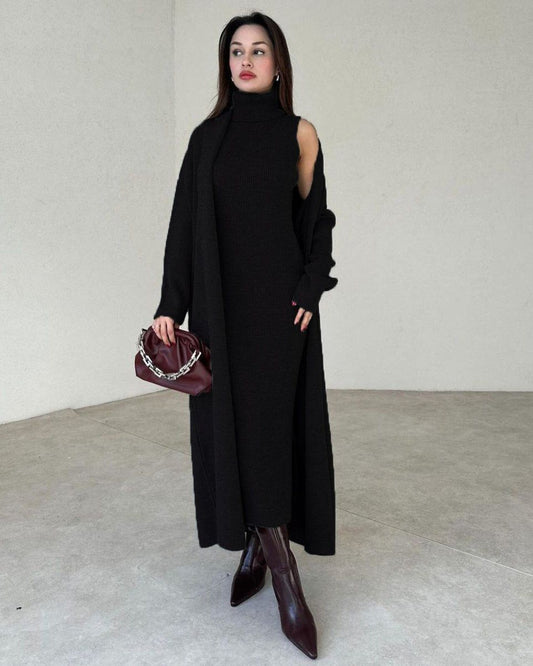 CATHERINE CARDIGAN DRESS - 2 Piece Gown Set