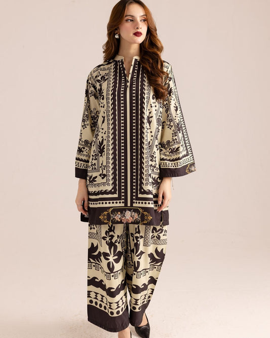 We wear printed two piece
