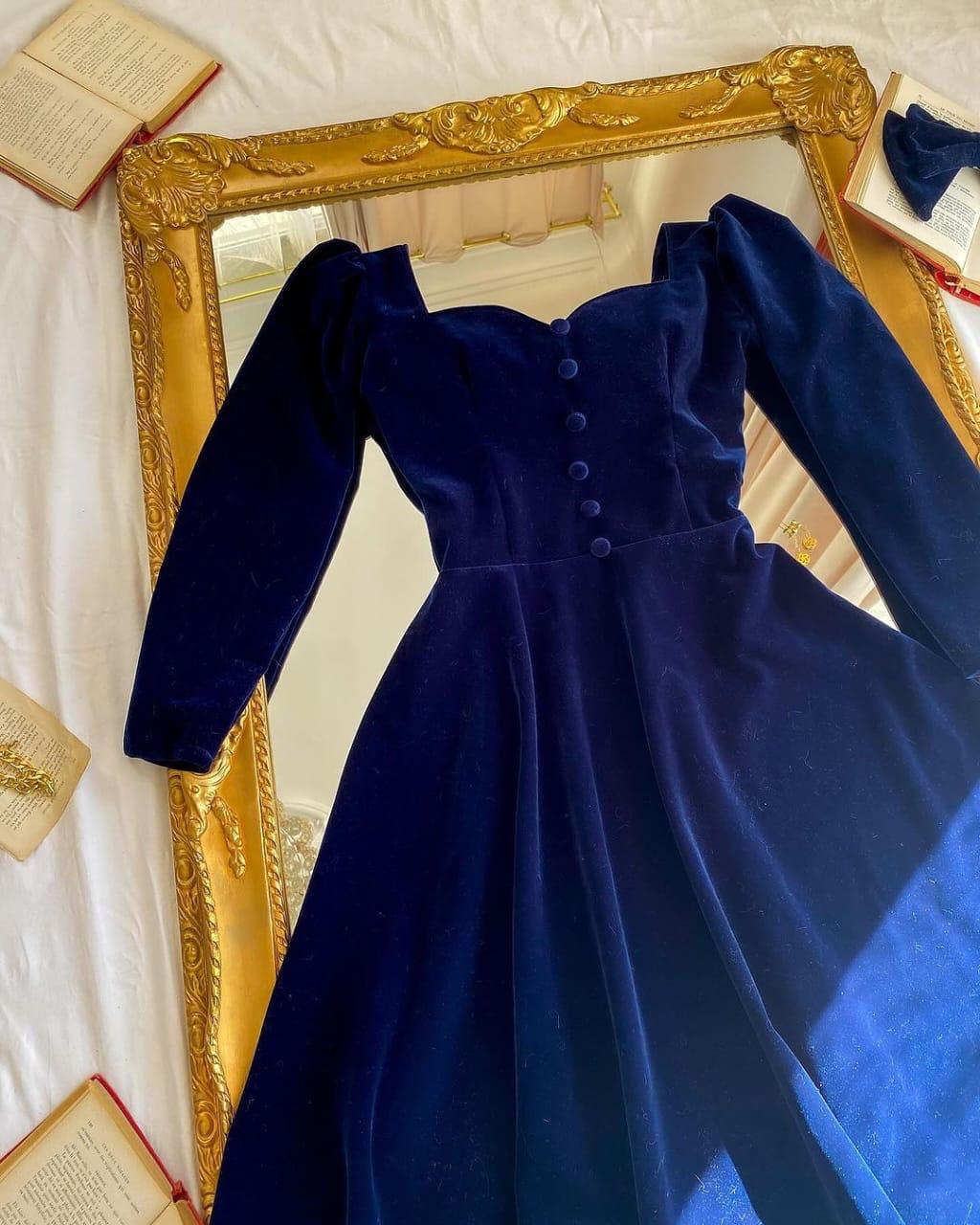 Velvet Elegance Winter Dress - We Wears