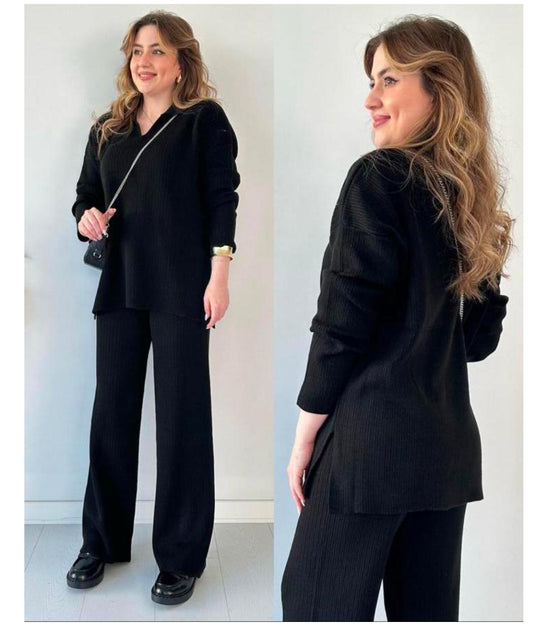 Mocha Cozy Knit Co-Ord Set