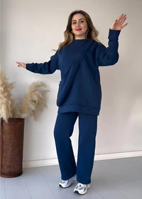 Urban Luxe Cozy Co-ord Set with Bag - We Wears