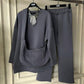 Urban Luxe Cozy Co-ord Set with Bag