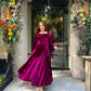 Royal Plum Velvet Maxi Dress