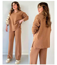 Mocha Cozy Knit Co-Ord Set - We Wears