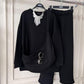 Urban Luxe Cozy Co-ord Set with Bag