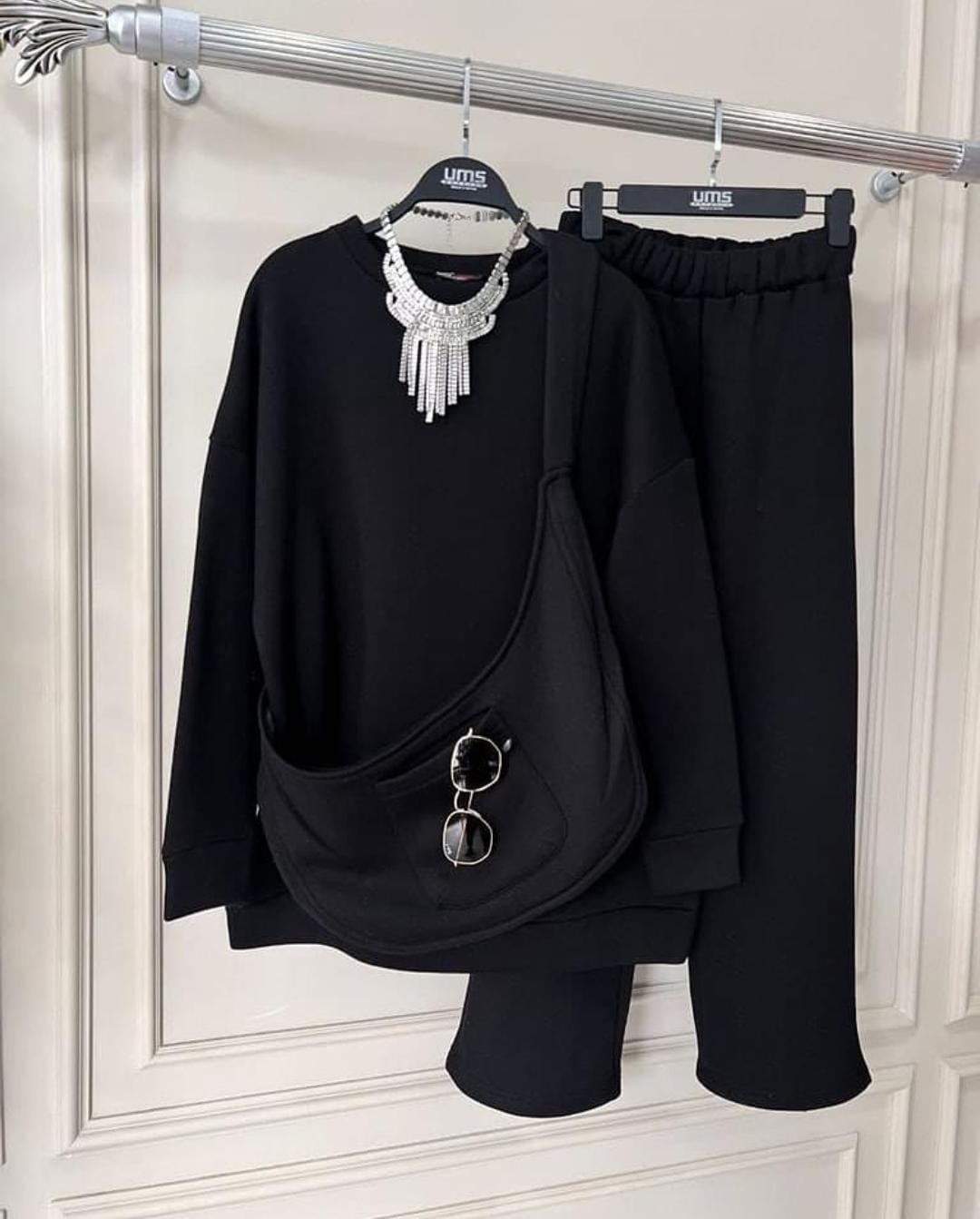 Urban Luxe Cozy Co-ord Set with Bag