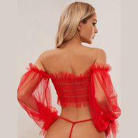 Bold & Seductive Elegance Temptation Sheer Lace Lingerie Set - We Wears