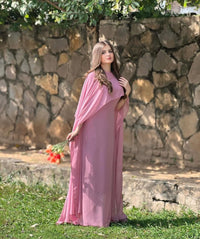 Premium Cape Shawl Dress - Elegant Two-Piece Party Gown for Women - We Wears