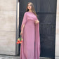 Premium Cape Shawl Dress - Elegant Two-Piece Party Gown for Women