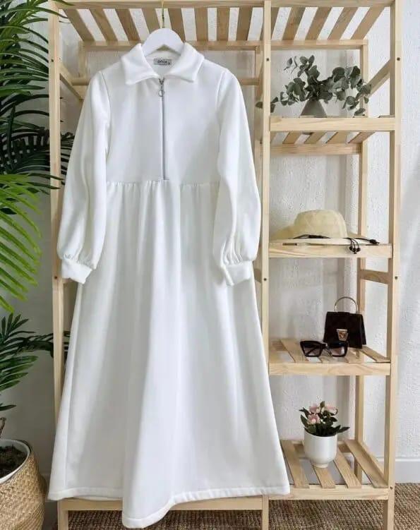 Wewear Winter Long Zipper Frock - Modern Winter Vibe - We Wears