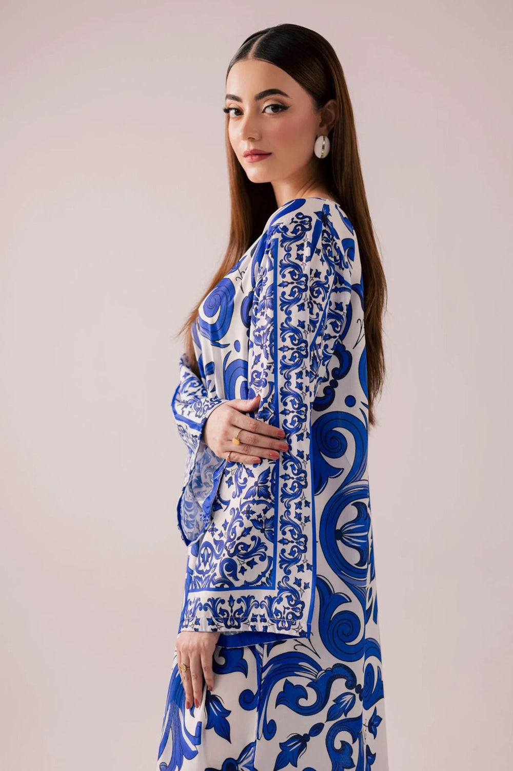 Azure Royale Printed Maxi