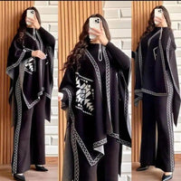 Ethnic Chic Winter Poncho Set - We Wears