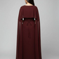 Premium Cape Shawl Dress - Elegant Two-Piece Party Gown for Women