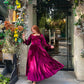 Royal Plum Velvet Maxi Dress